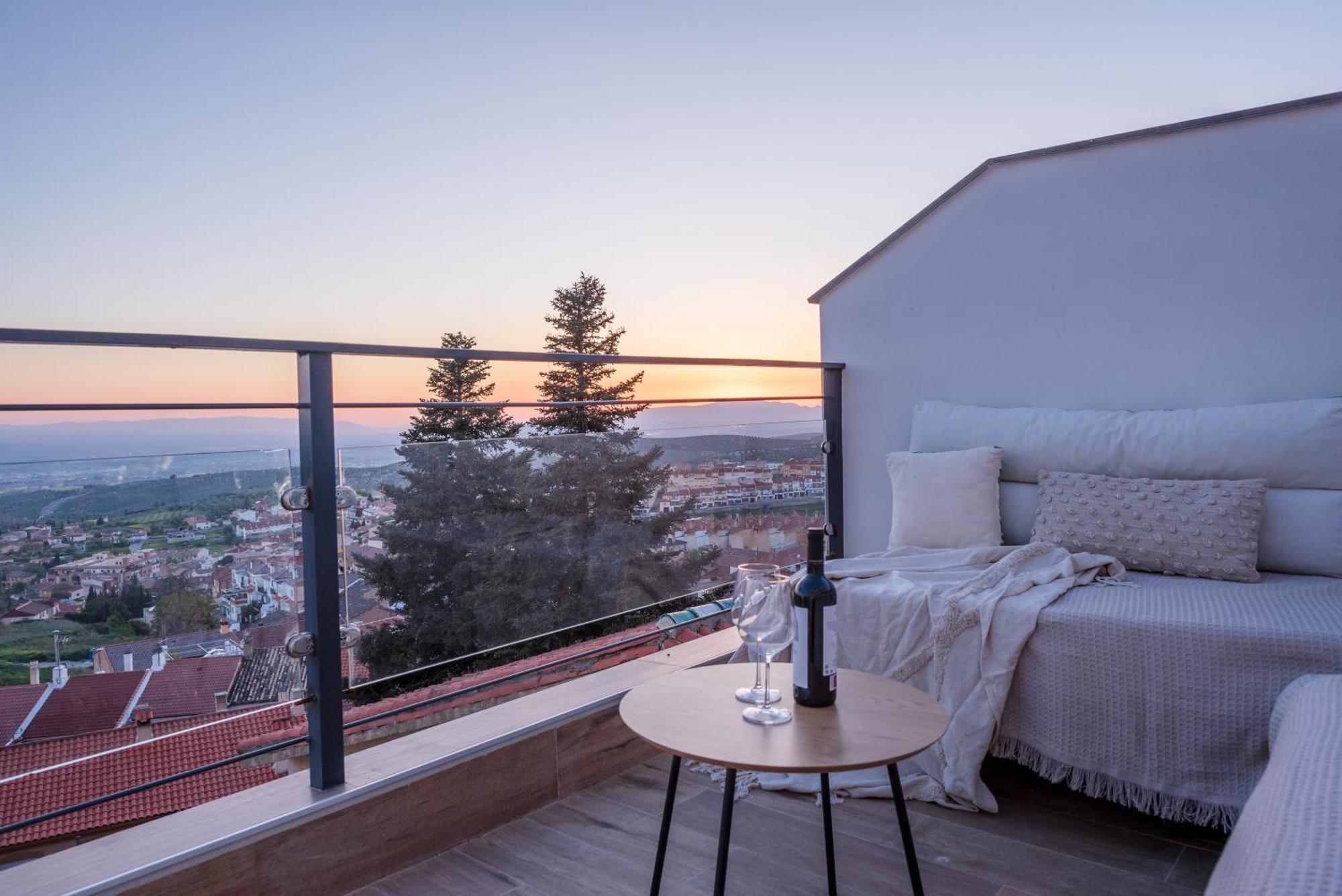 Casa Penalisa Con Jacuzzi, Barbacoa, Chimenea Y Vistas Panoramicas A Granada Villa Alfacar Exterior photo
